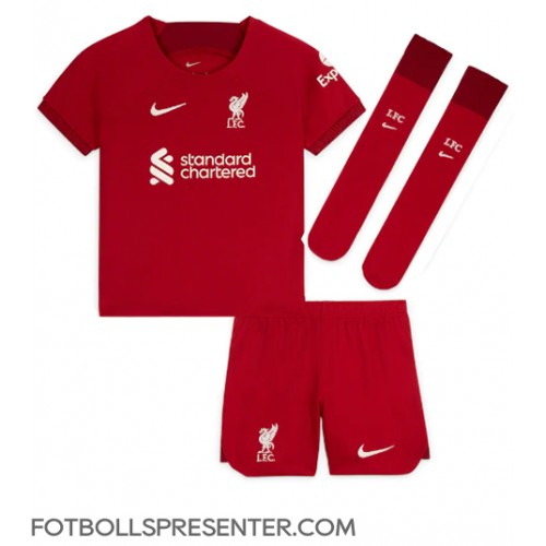 Liverpool Virgil van Dijk #4 Hemmatröja Barn 2022-23 Kortärmad (+ korta byxor)
